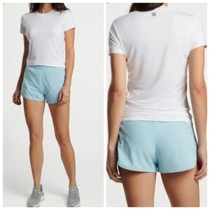 New Peter Millar Women's White Lunar Performance UPF 50+ T-Shirt NWT Small